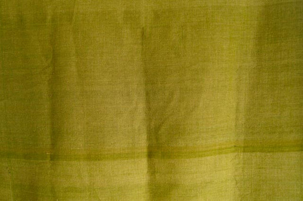 Handmade Natural Dyed 100% Cotton: Thinner Yarn in Green Yellow. Handwoven