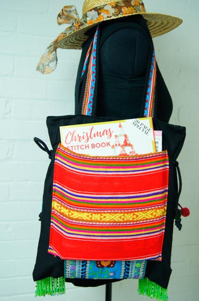 Hmong Bag: Vintage Hmong Textile Tote Bag 1