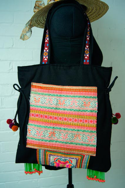 Hmong Bag: Vintage Hmong Textile Tote Bag 2