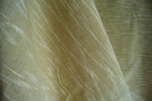 Handmade Natural Dyed 100% Cotton: The Rain Pattern. Thinner Yarn in Pastel Green and White. Handwoven